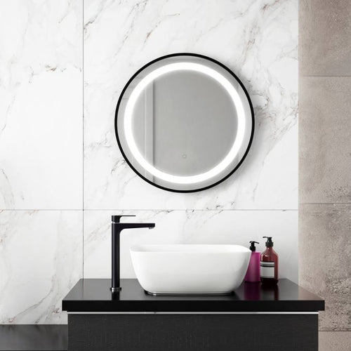 Kalia Effectled-illuminated - 24 x 24-Inch Framed LED Bathroom Mirror – 001