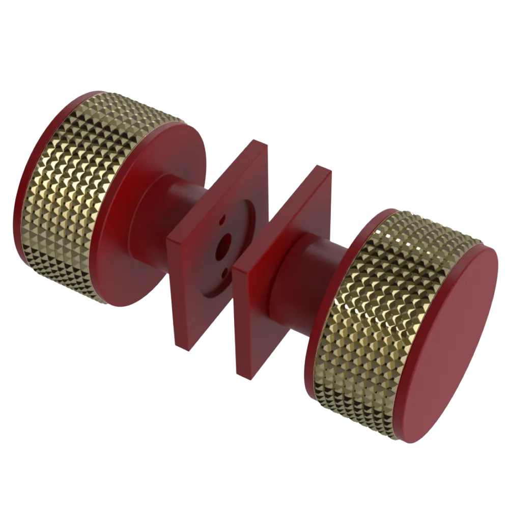 Rubinet Shower Door Knob (set) Maroon