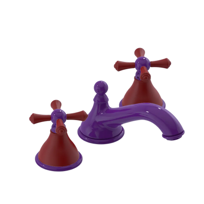 Rubinet Widespread Lav. Set. (less drain) Purple Haze
