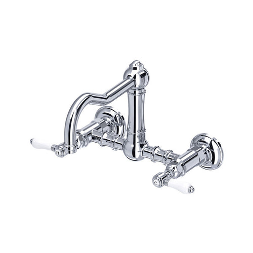 ROHL Acqui® Wall Mount Bridge Kitchen Faucet With Column Spout
