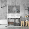 Floor-Standing European Double Sink Bathroom Vanity - Golzar Home