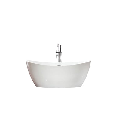 Neptune Florence F1 3260 AFR Acrylic Freestanding Center Drain Bathtub in White