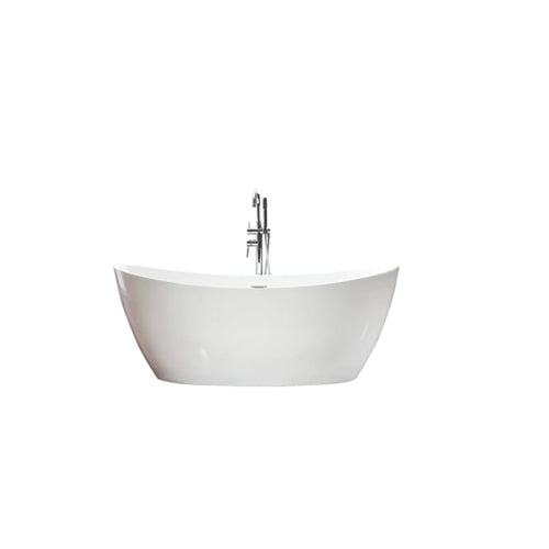 Neptune Florence F1 3260 AFR Acrylic Freestanding Center Drain Bathtub in White