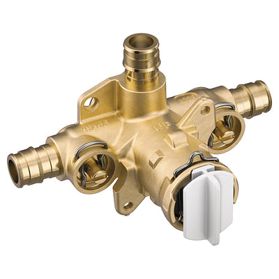 Moen M-Pact Includes bulk pack Posi-Temp(R) 1/2" cold expansion PEX connection pressure balancing