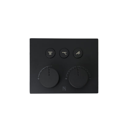 Diamond Push-Button Three Way Thermostatic Shower System - Kit 5