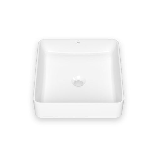 KALIA Urba - Square washbasin - White gloss vitreous porcelain