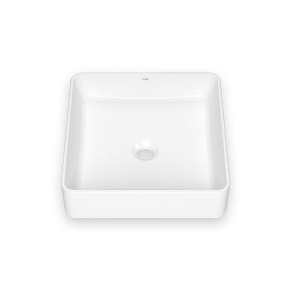 Kalia Urba - Square Washbasin - Gloss Vitreous Porcelain Bathroom Sink