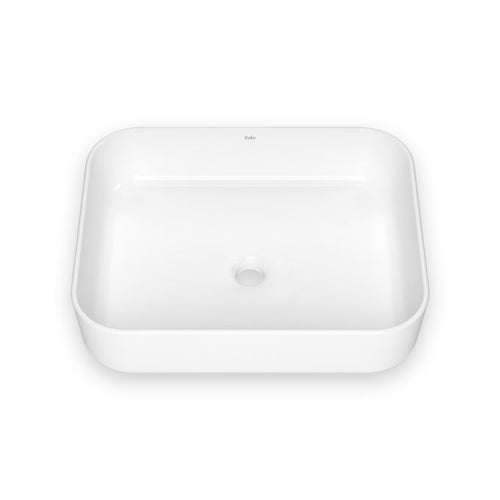 KALIA Urba - Rectangular Washbasin - White gloss vitreous porcelain