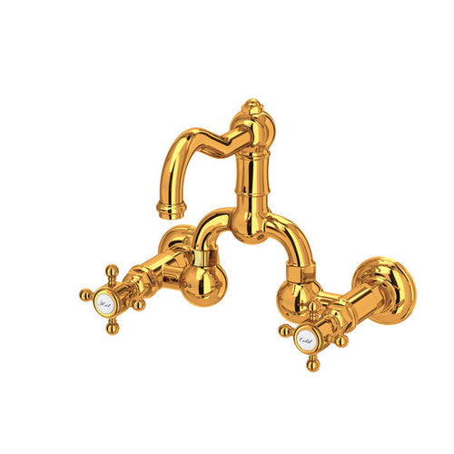 ROHL Acqui® Wall Mount Bridge Lavatory Faucet With Column Spout