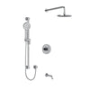 Riobel Edge Shower Kit 1345 Trim (Cross Handle)