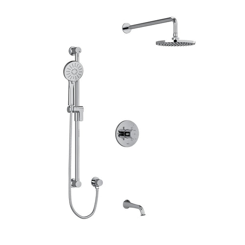 Riobel Edge Shower Kit 1345 Trim (Cross Handle)