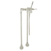 ROHL Campo Exposed Floor Mount Tub Filler With Handshower & Floor Pillar Legs Or Supply Unions