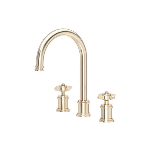 Perrin & Rowe Armstrong Widespread Bathroom Faucet With C-Spout