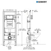 Geberit In-Wall Carrier For 2x6 Construction - 1.6/0.8 Gpf 111.335.00.5 - Golzar Home