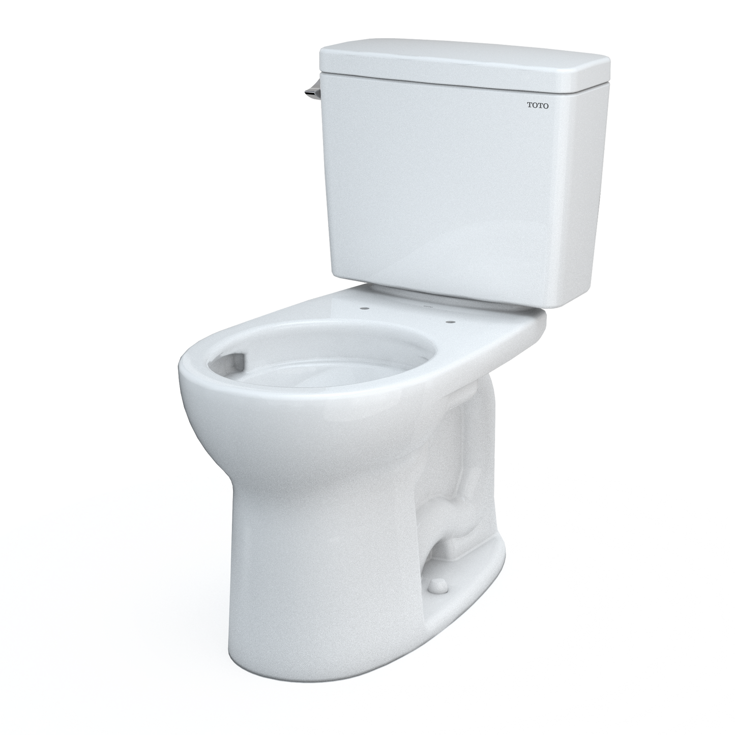 Drake® Two-piece Toilet, 1.28 GPF, Round Bowl - Universal Height Less Seat