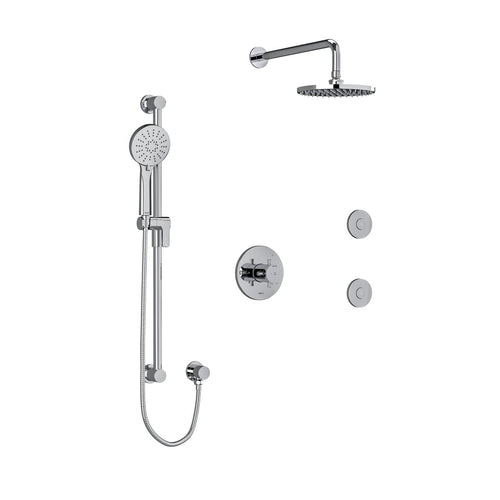 Riobel Edge Shower Kit 3545 (Cross Handle)