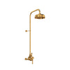 Perrin & Rowe Georgian Era 3/4" Exposed Wall Mount Thermostatic Shower System With Lever Handle - Polished Chrome.GA19W2LS