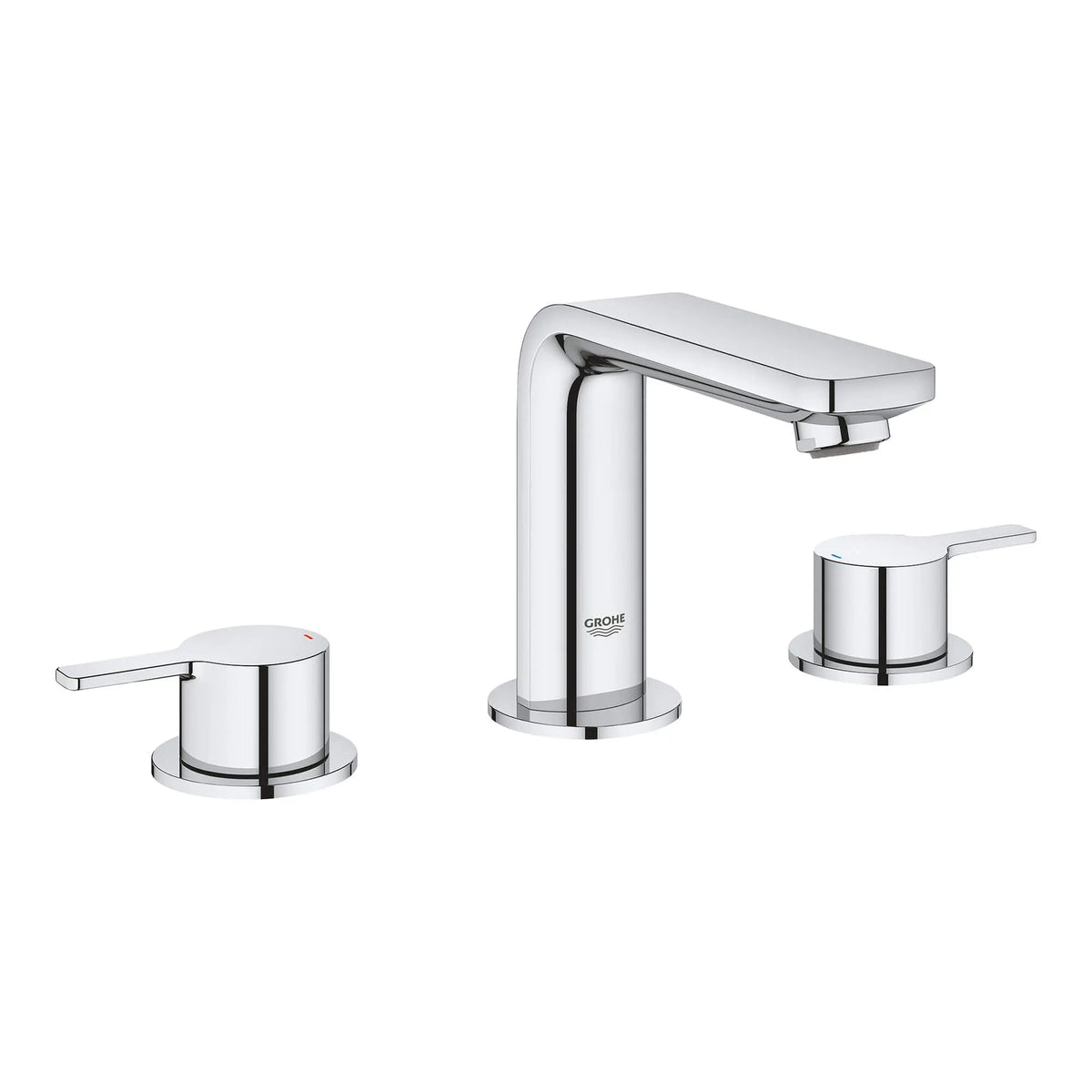 Grohe 2-Handle M-size 4 5 L Min 1 2 GPM Widespread Bathroom Faucet – StarLight Chrome – 2057800A