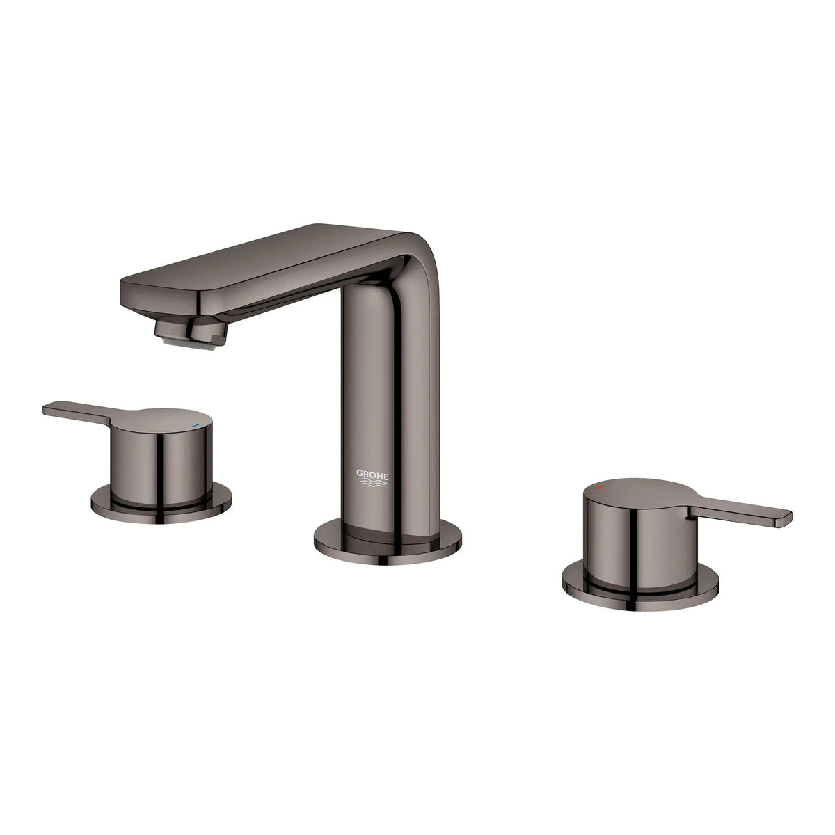 Grohe 2-Handle M-size 4 5 L Min 1 2 GPM Widespread Bathroom Faucet – Hard Graphite – 20578A0A