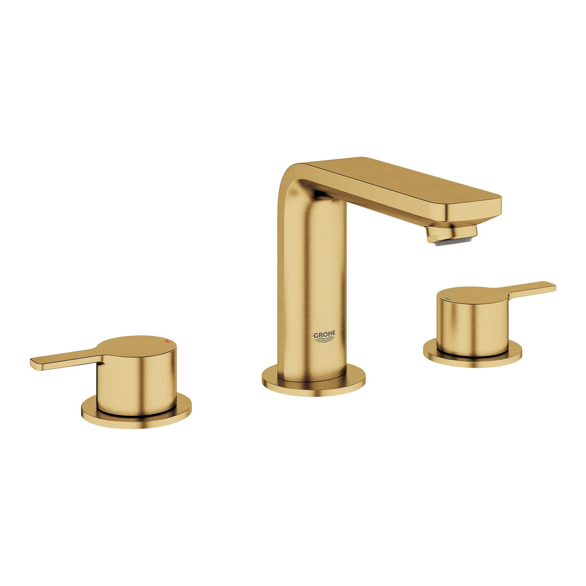 Grohe 2-Handle M-size 4 5 L Min 1 2 GPM Widespread Bathroom Faucet – Brushed Cool Sunrise – 20578GNA