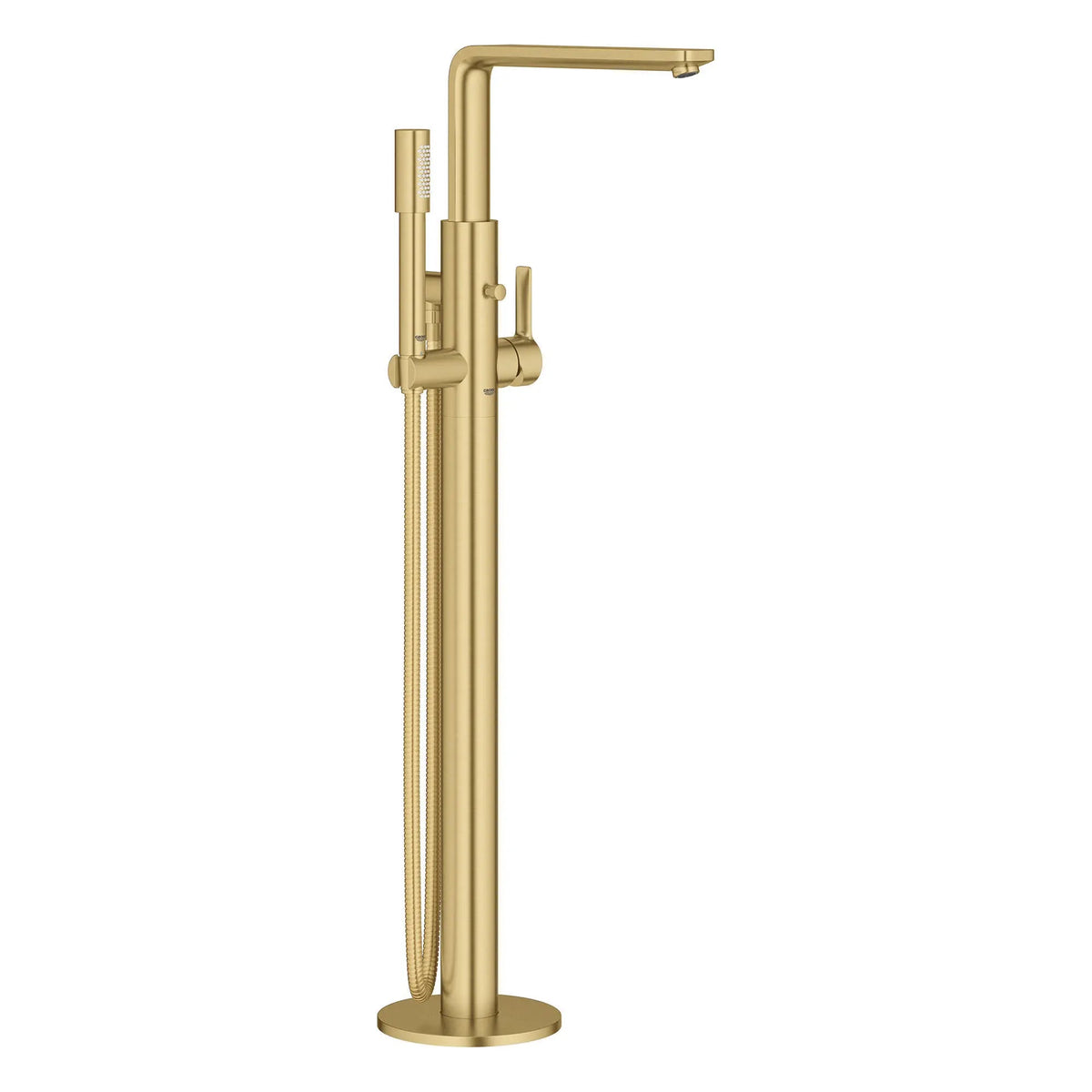 Grohe Tub With 6 L Min 1 75 GPM Floor-Mount Tub Filler – Brushed Cool Sunrise – 23792GN1