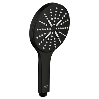 GROHE Rainshower SmartActive SmartActive Hand Shower - 3 Sprays, 6.6 L/min (1.75 gpm) – 26545 – Matte Black – 265452430