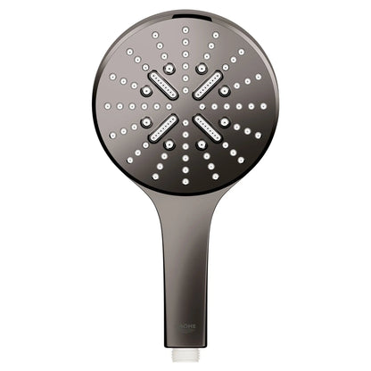 GROHE Rainshower SmartActive SmartActive Hand Shower - 3 Sprays, 6.6 L/min (1.75 gpm) – 26545 – Hard Graphite – 26545A00