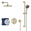 Grohe Grohtherm® Round Thermostatic Shower Kit, 27 L/Min (7.1 Gpm) - Golzar Home