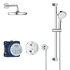 Grohe Grohtherm® Round Thermostatic Shower Kit, 27 L/Min (7.1 Gpm) - Golzar Home