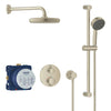 Grohe Grohtherm® Round Thermostatic Shower Kit, 27 L/Min (7.1 Gpm) - Golzar Home