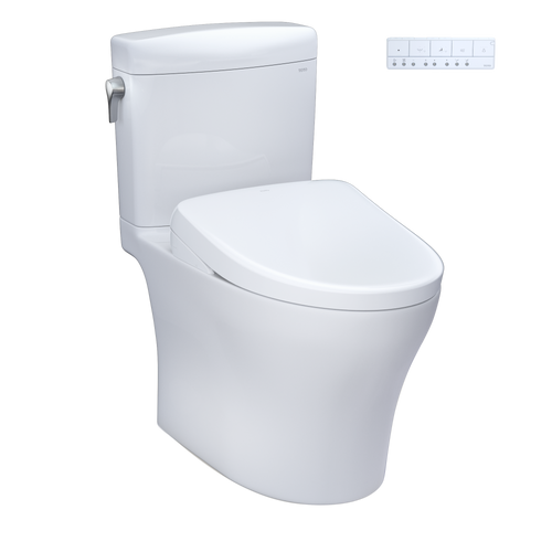 Toto Aquia Iv Cube® Washlet®+ S7 Two-Piece Toilet - 1.28 Gpf / 0.9 Gpf