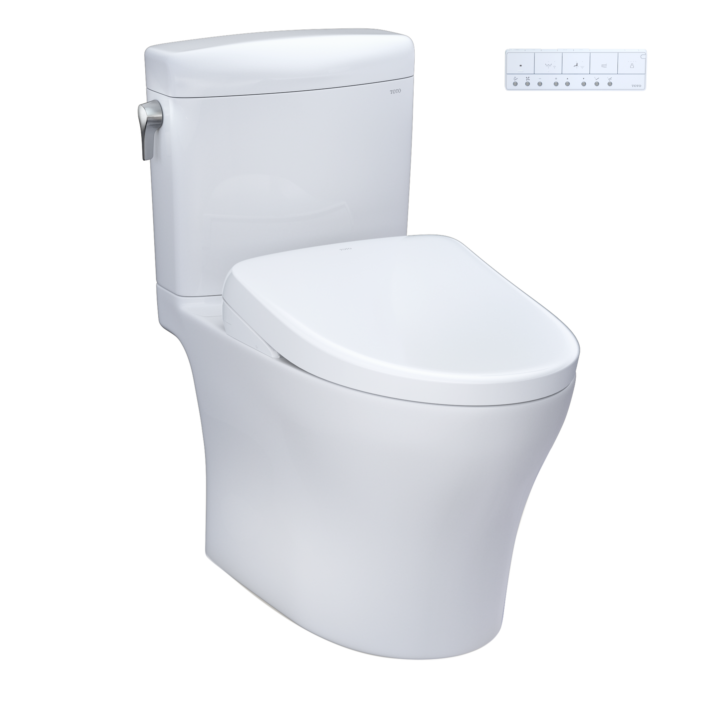 Toto Aquia Iv Cube® Washlet®+ S7a Two-Piece Toilet - 1.28 Gpf / 0.9 Gpf