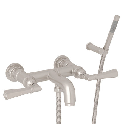 ROHL San Giovanni Wall Mount Exposed Tub Filler With Handshower