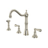 Perrin & Rowe Edwardian™ Two Handle Kitchen Faucet With Side Spray