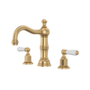 Perrin & Rowe Edwardian Column Spout Widespread Bathroom Faucet - With Metal Lever Handle.3720L-APC