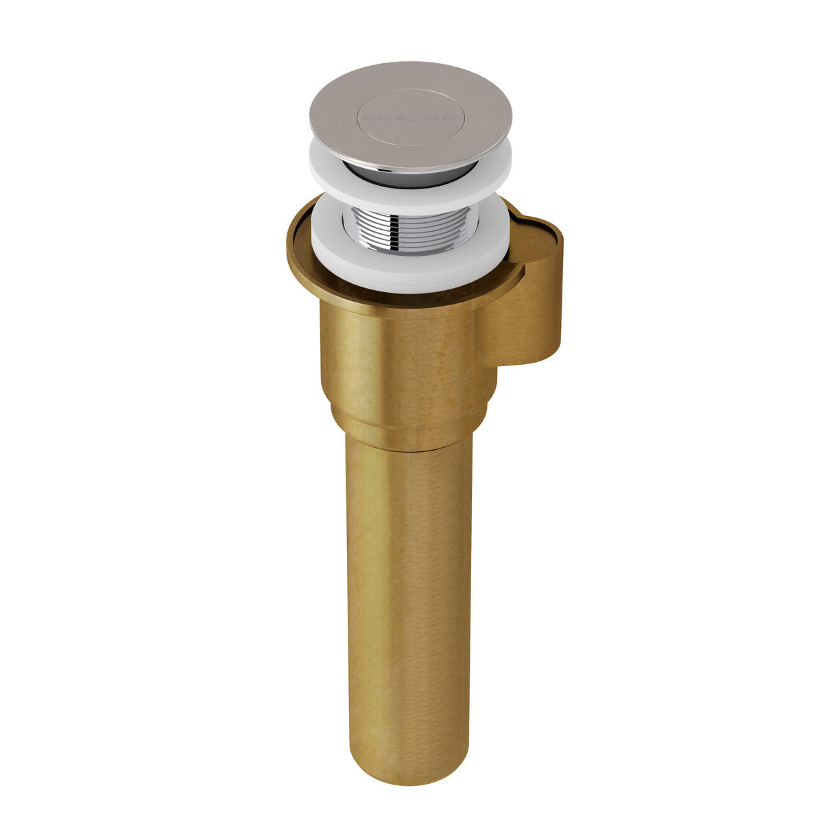 IntelliDrain™ Push Drain for Victoria + Albert® Bathtubs Without an Overflow Hole