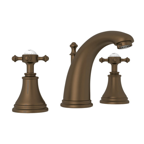 Perrin & Rowe Georgian Era High Neck Widespread Bathroom Faucet