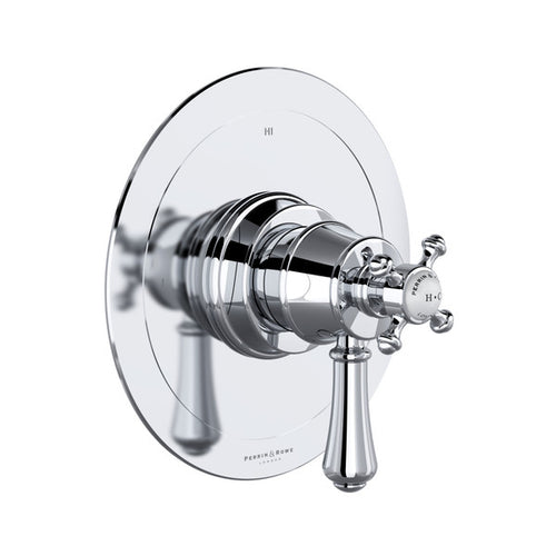 Perrin & Rowe Georgian Era 1/2" Thermostatic & Pressure Balance Trim With 3 Functions (Shared) With Lever Handle - Polished Chrome.TGA23W1LSP