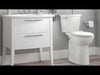 American Standard Cadet® PRO Two-Piece 1.28 gpf/4.8 Lpf Extra Tall Height Elongated Right-Hand Trip Lever Toilet Less Seat
