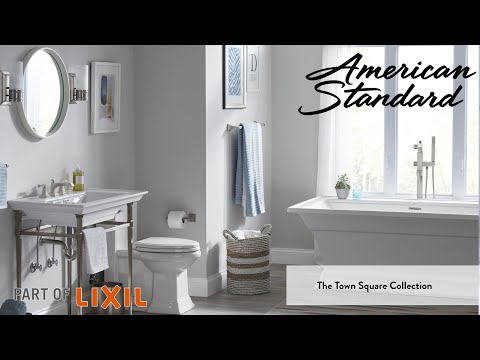 American Standard Town Square® S 2-Handle Wall Mount Faucet 1.2 gpm/4.5 L/min With Lever Handles