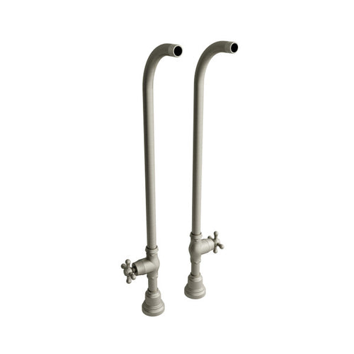 Riobel 30" Floor Mount Riser Pair With Stop Valves