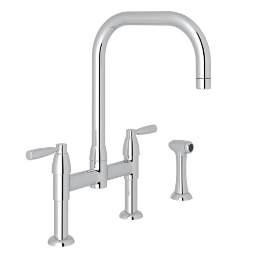 Perrin & Rowe Holborn™ Bridge Kitchen Faucet With U-Spout and Side Spray