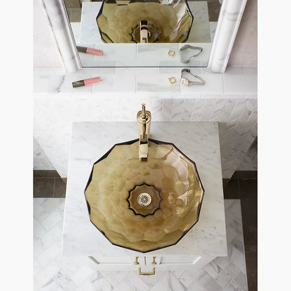 Briolette™ 17-1/2" round vessel bathroom sink, no overflow