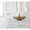Briolette™ 17-1/2" round vessel bathroom sink, no overflow