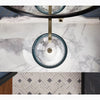 Salute® 15" round vessel bathroom sink, no overflow