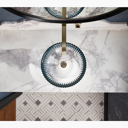Salute® 15" round vessel bathroom sink, no overflow