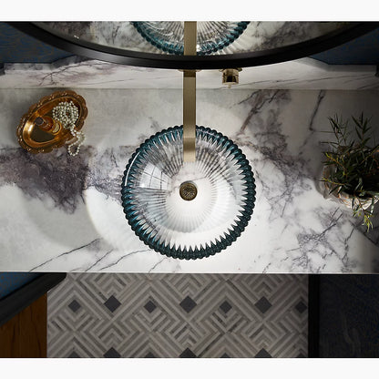 Salute® 15" round vessel bathroom sink, no overflow