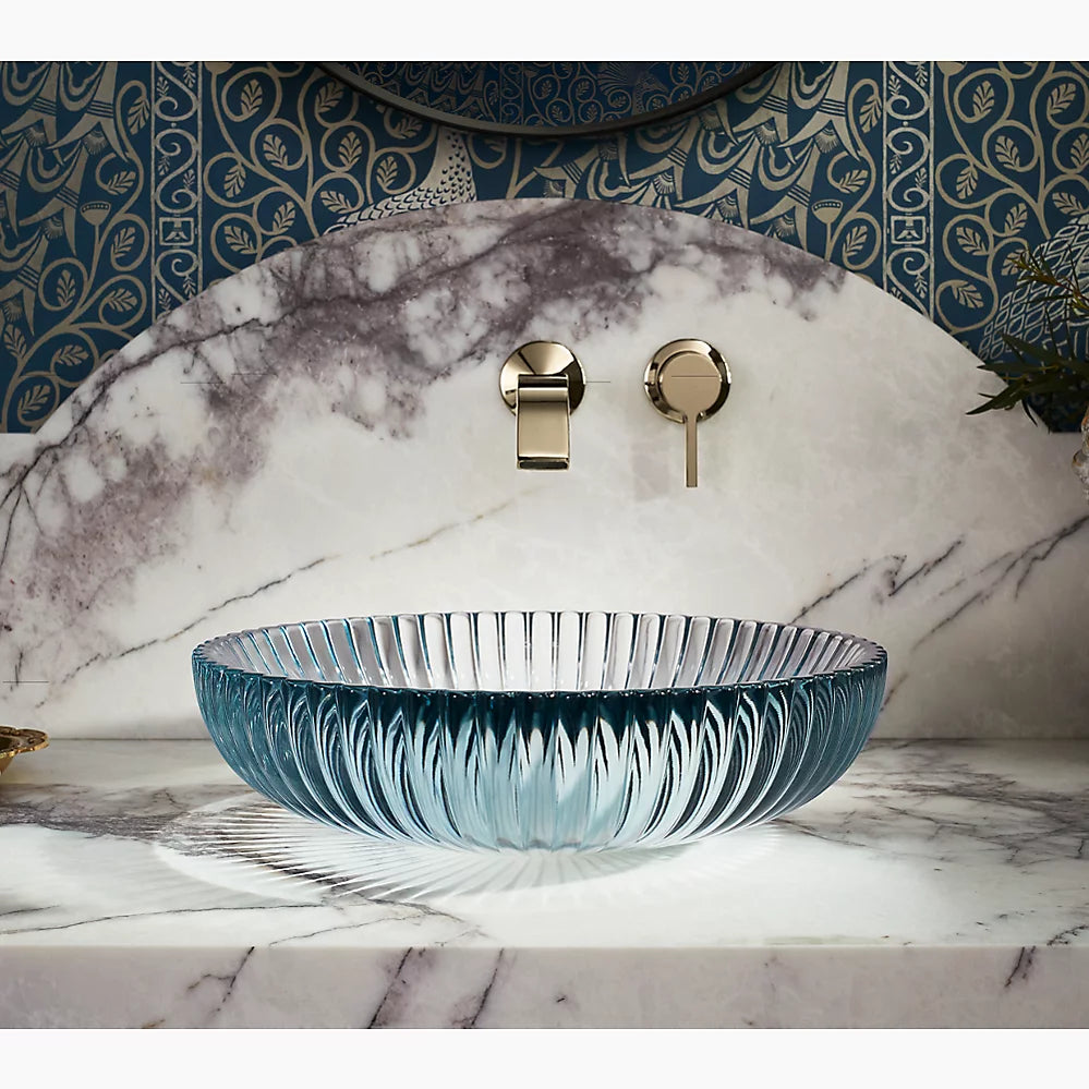 Salute® 15" round vessel bathroom sink, no overflow