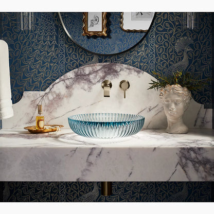 Salute® 15" round vessel bathroom sink, no overflow
