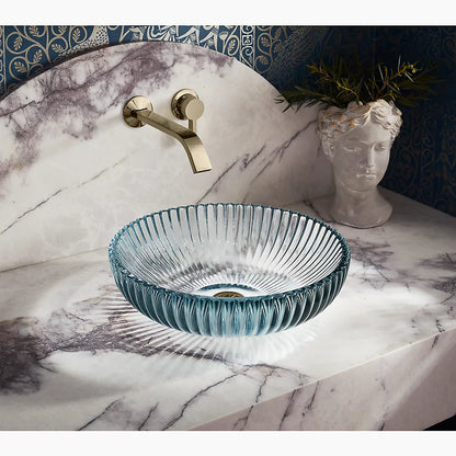 Salute® 15" round vessel bathroom sink, no overflow